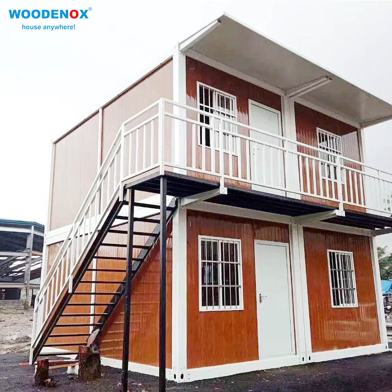 ასაწყობი საცხოვრებელი პორტატული კონტეინერი სახლის ქარხანა WOODENOX