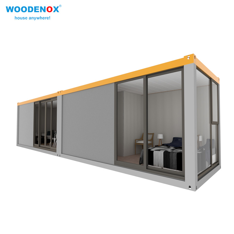WFPH25121 40ft Flat Pack Container House Kwa Hoteli - WOODENOX