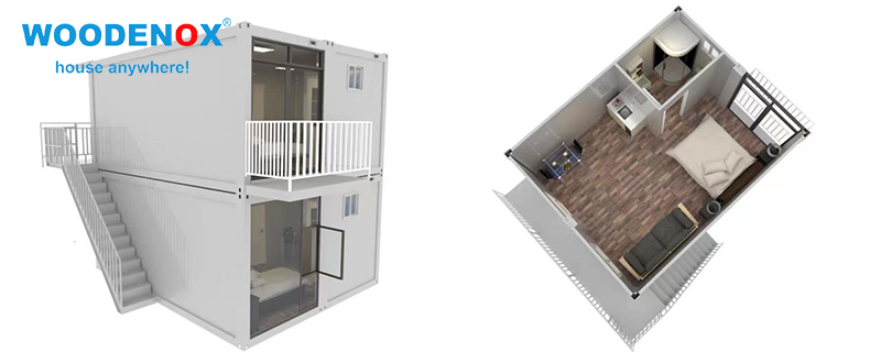WFPH255 Casă Flatpack cu două etaje pentru producător de hoteluri - WOODENOX