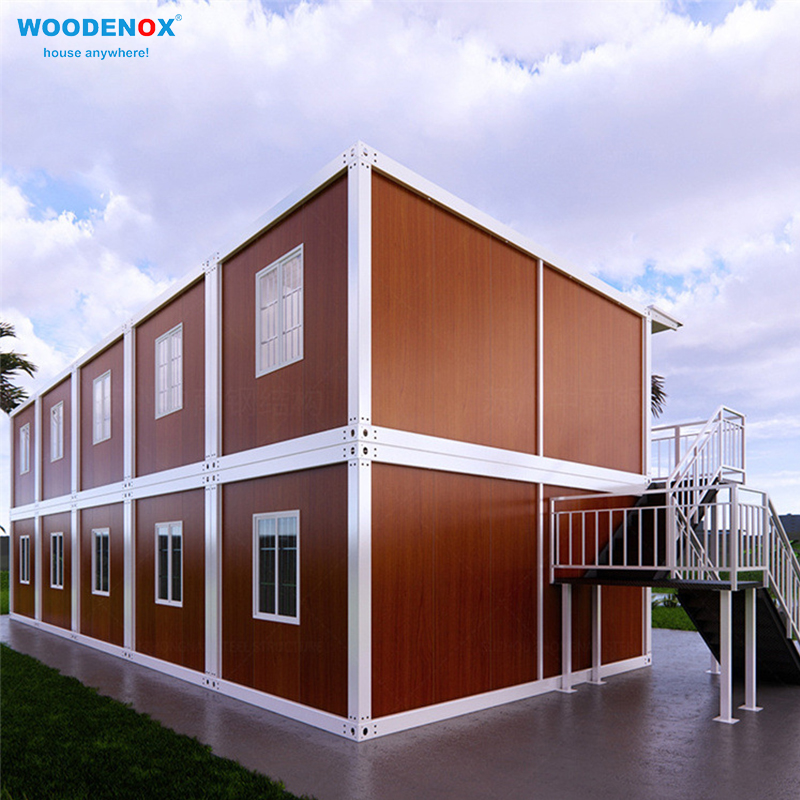 अस्थायी कन्टेनर घर अनुकूलन पूर्वनिर्मित घरहरू WOODENOX