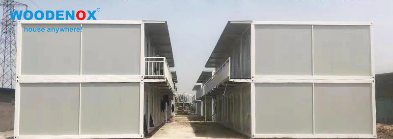 2 story prefab houses flat pack container house homes supplier WOODENOX