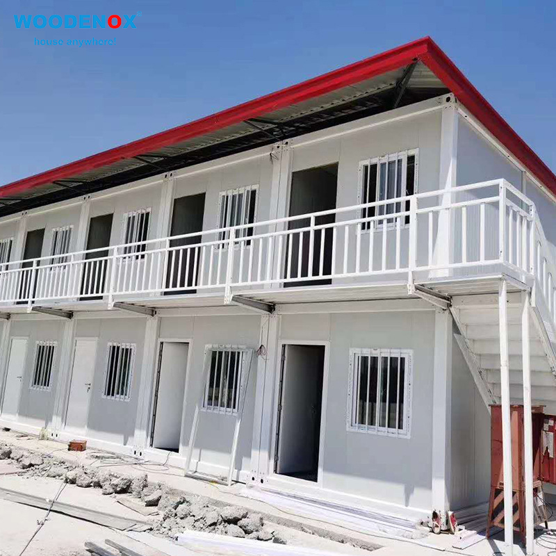 2 story prefabricated house temporary detachable container house WOODENOX