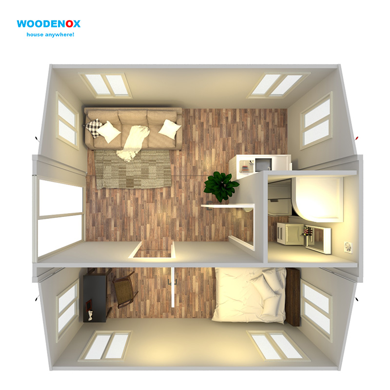 Container Expandable House 5 - WOODENOX