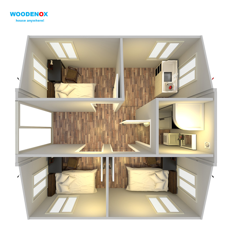 Container Expandable House 7 - WOODENOX